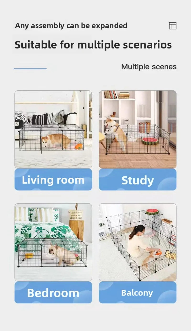 Safe Zone Freestanding Pet Playpen Fence