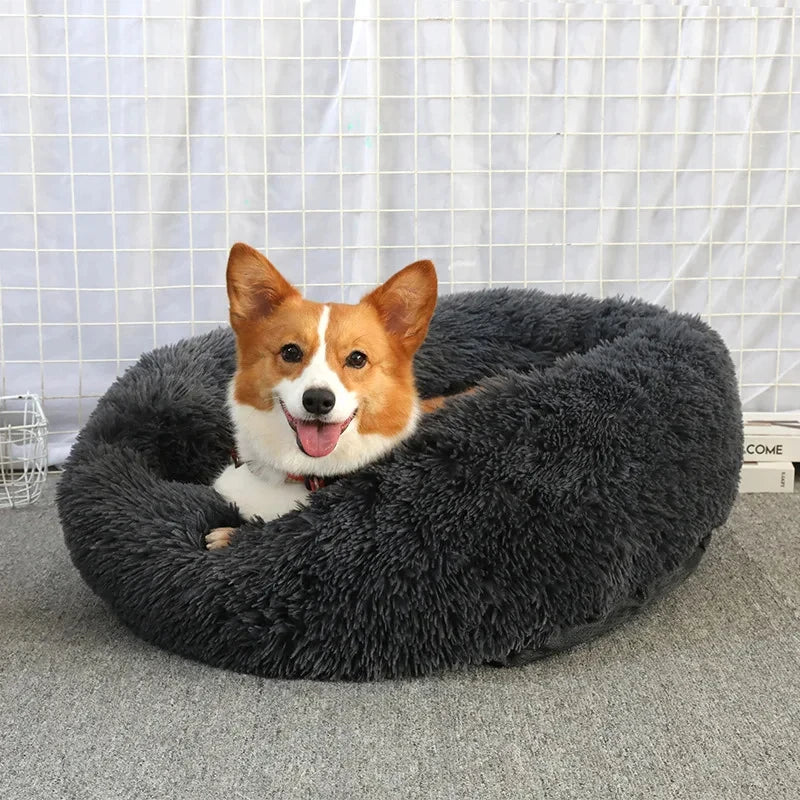 Calming Plush Pet Bed