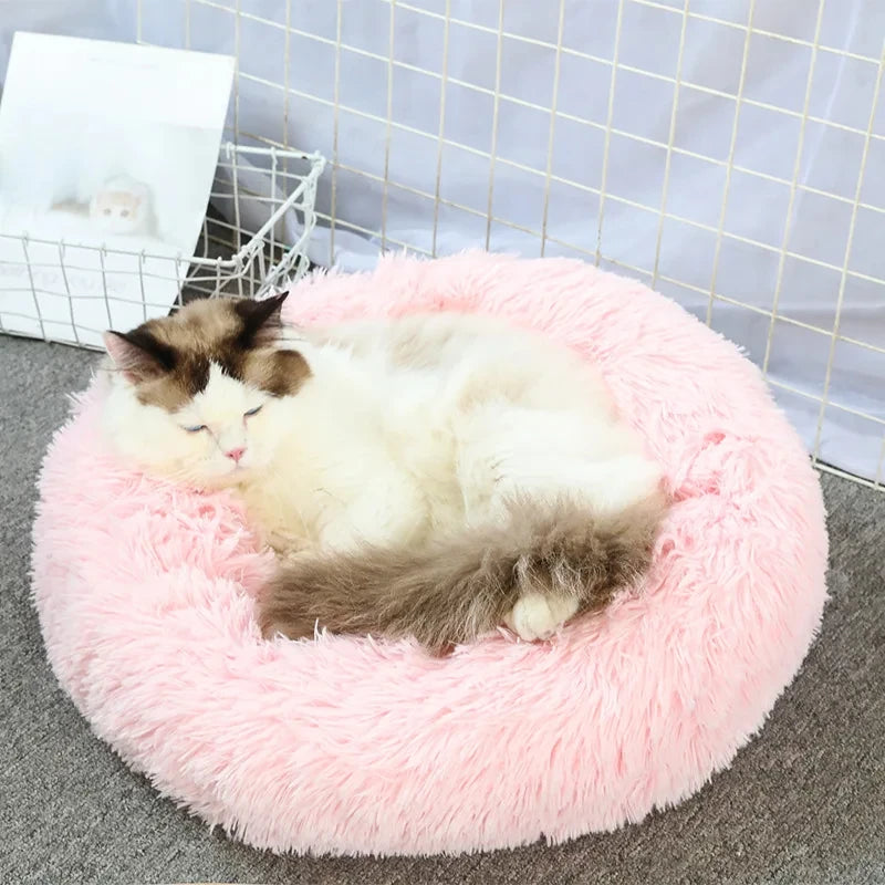 Calming Plush Pet Bed