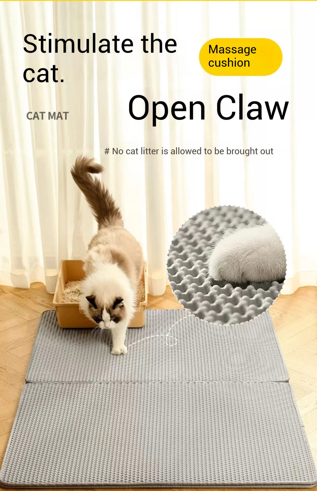Paws Clean Honeycomb Cat Litter Mat