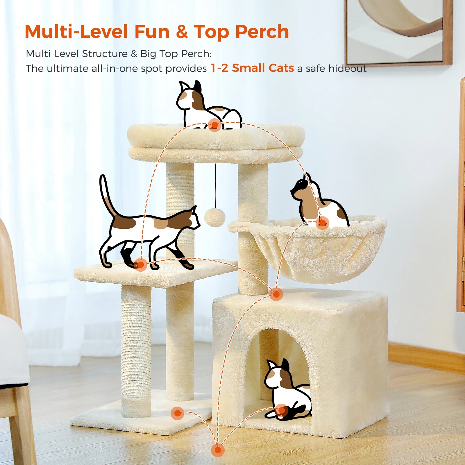 Urban Climb Premium Multi-Level Cat Tree