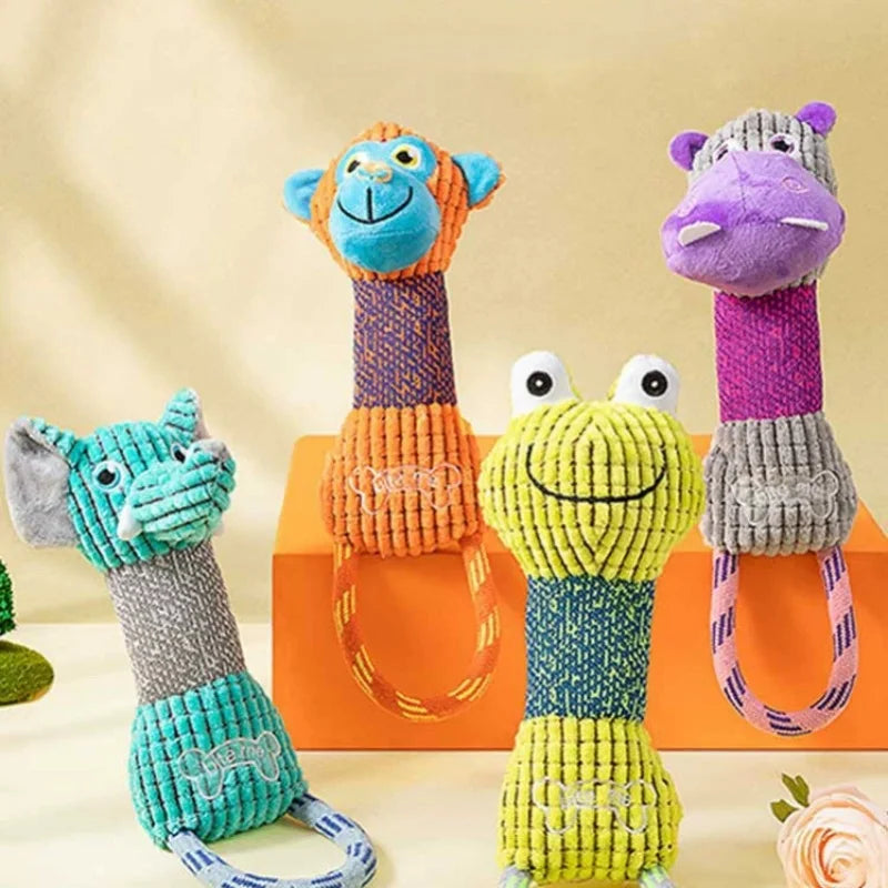 Cuddle Critter Squeaky Plush Dog Toy