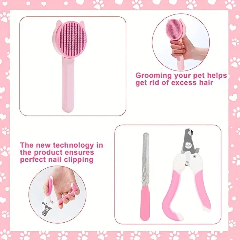 PurrPerfect 3-in-1 Cat Grooming Kit
