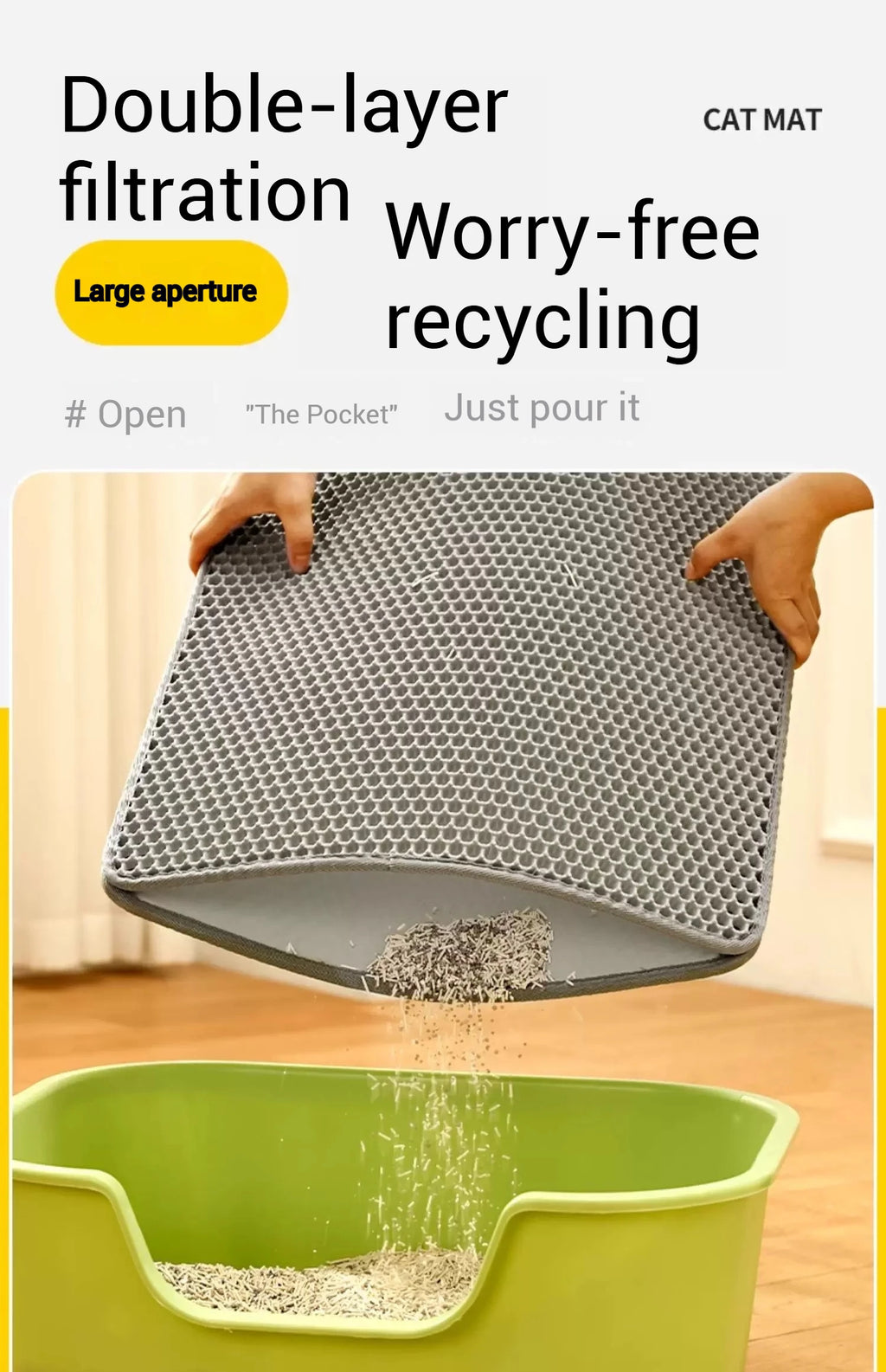 Paws Clean Honeycomb Cat Litter Mat