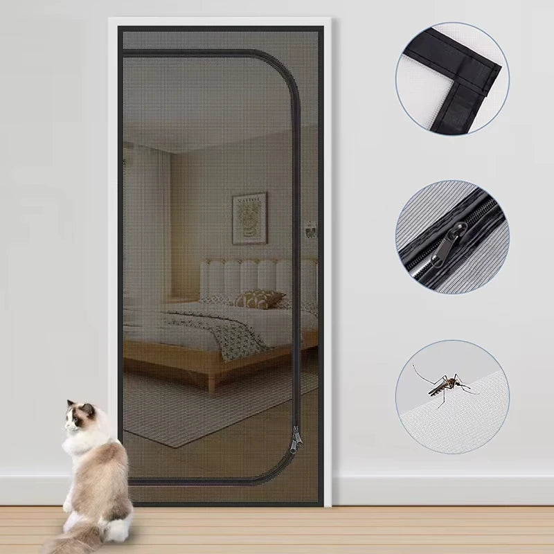 Breezy Guard Pet-Proof Zipper Screen Door