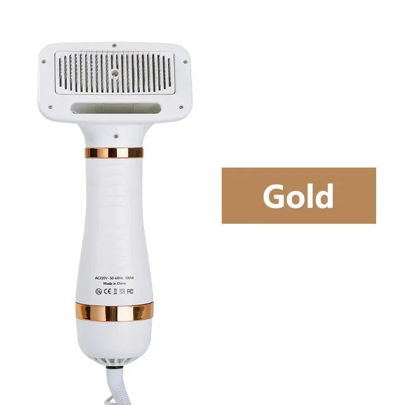 Quiet Breeze 2-in-1 Pet Hair Dryer & Grooming Brush