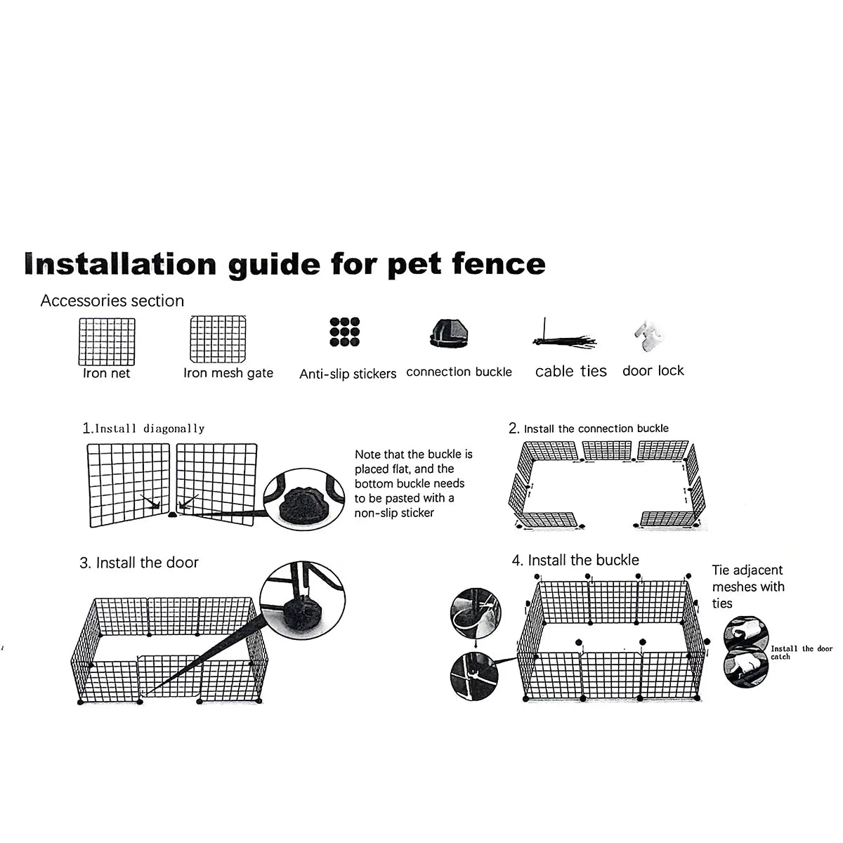 Safe Zone Freestanding Pet Playpen Fence