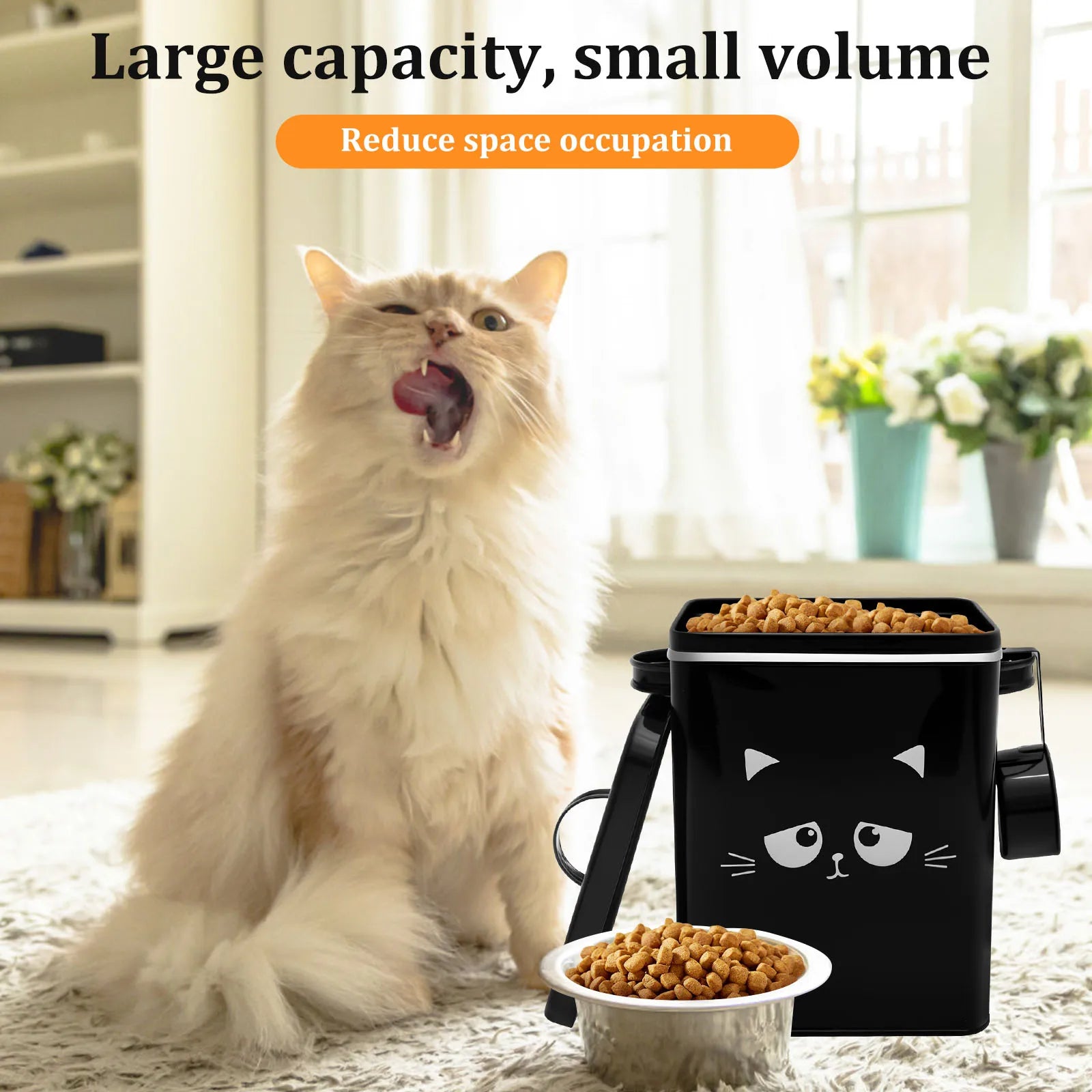 Retro Chic Iron Pet Food Storage Bin