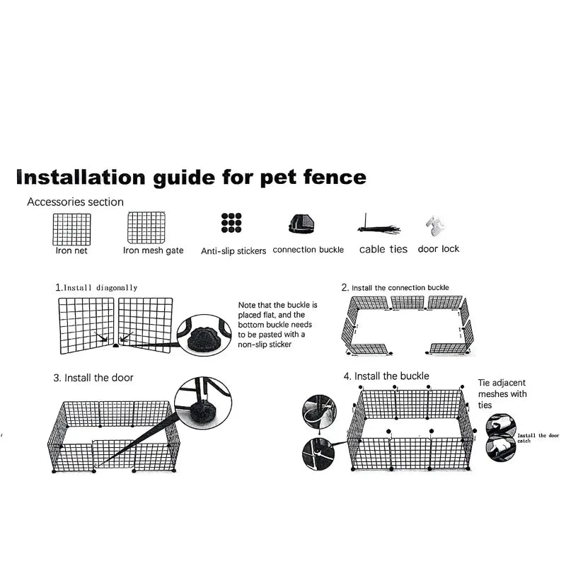 Safe Zone Freestanding Pet Playpen Fence
