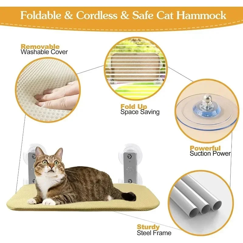 Aero Nest Cordless Window Cat Hammock
