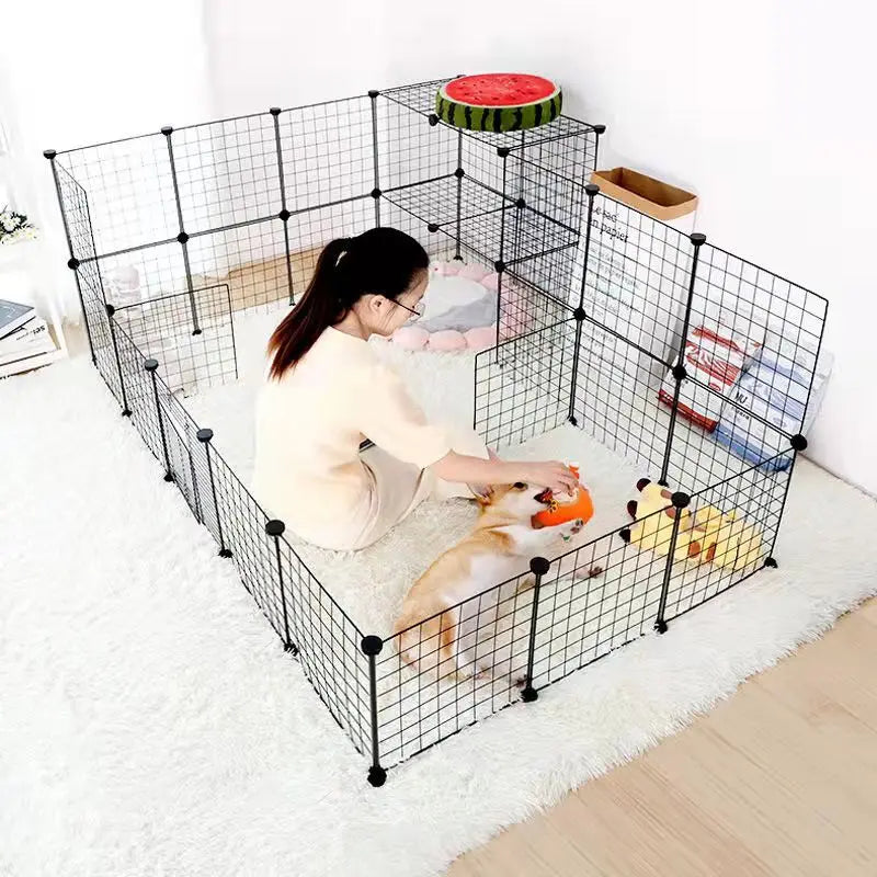 Safe Zone Freestanding Pet Playpen Fence