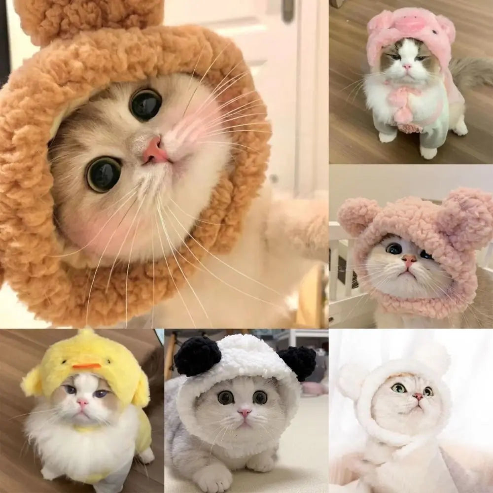 PetJoyHub™ Adorable Bear Plush Pet Hat
