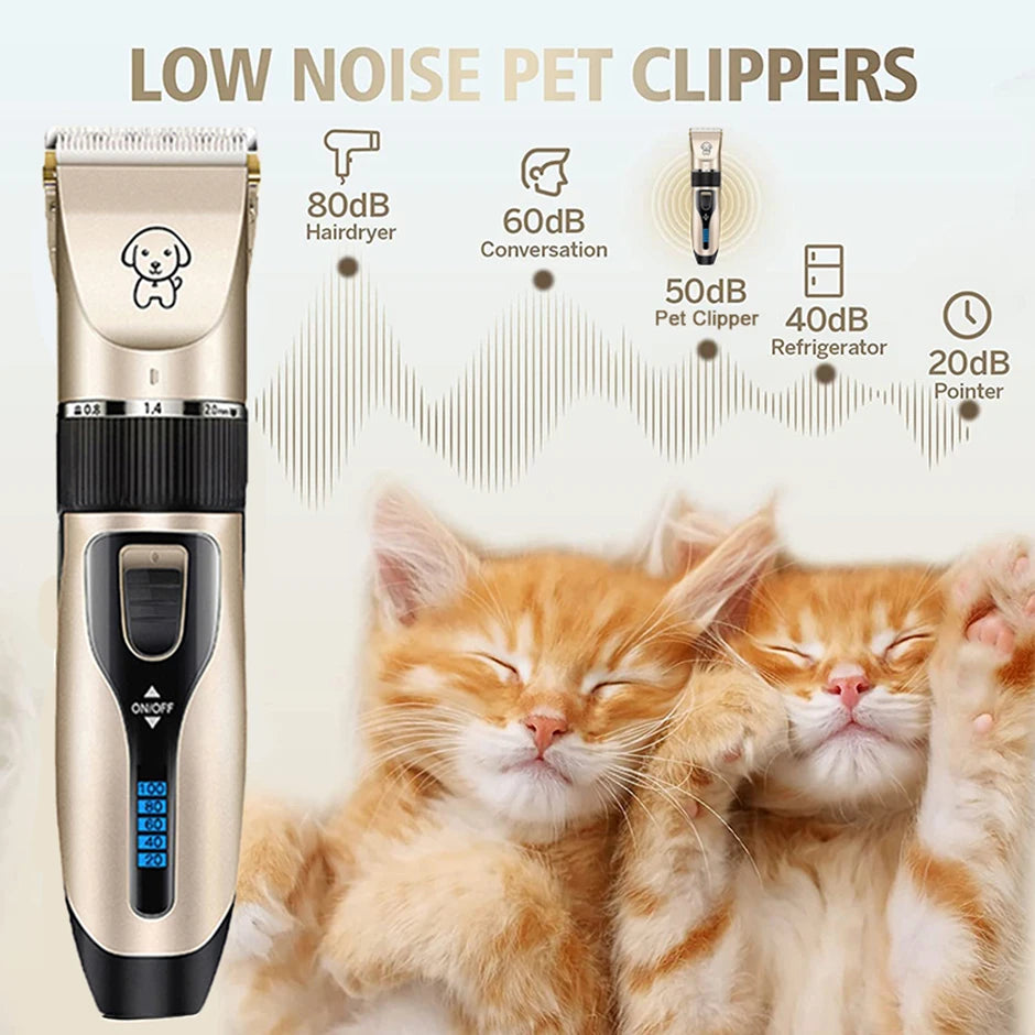 Pro Glide Whisper-Quiet Pet Grooming Clippers
