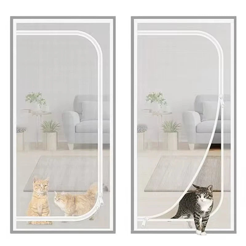 Breezy Guard Pet-Proof Zipper Screen Door
