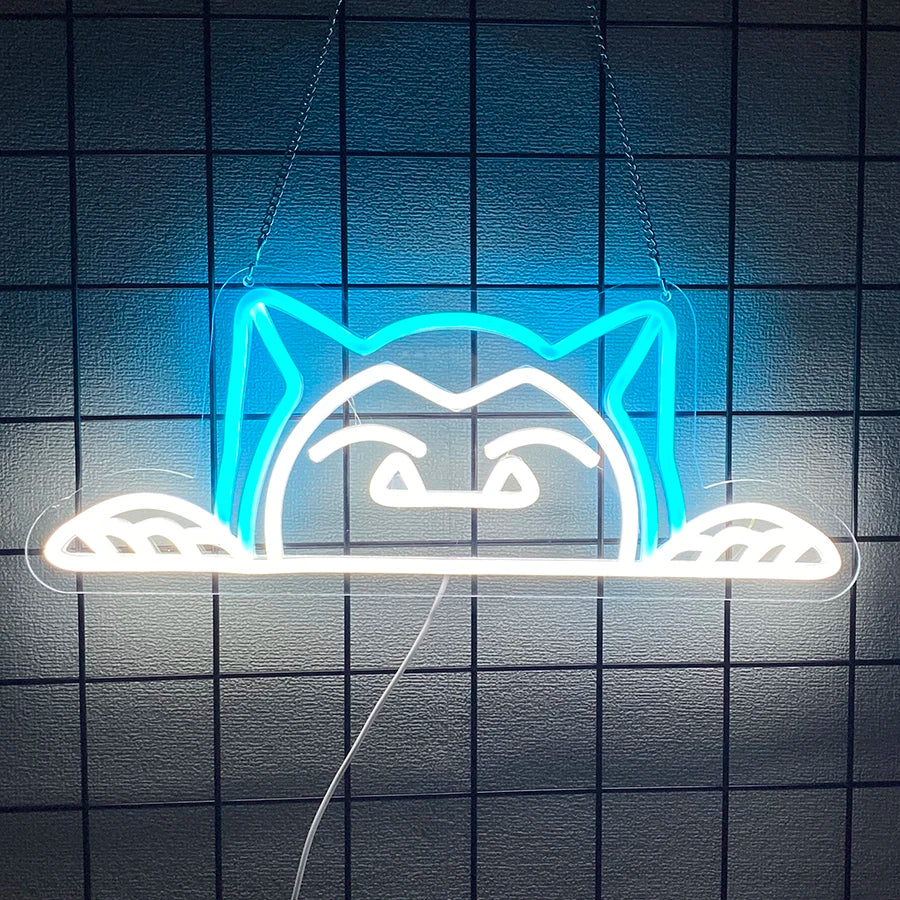 Lummi Cat Neon Glow Wall Art Sign