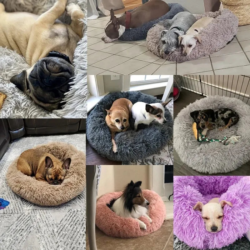 Calming Plush Pet Bed