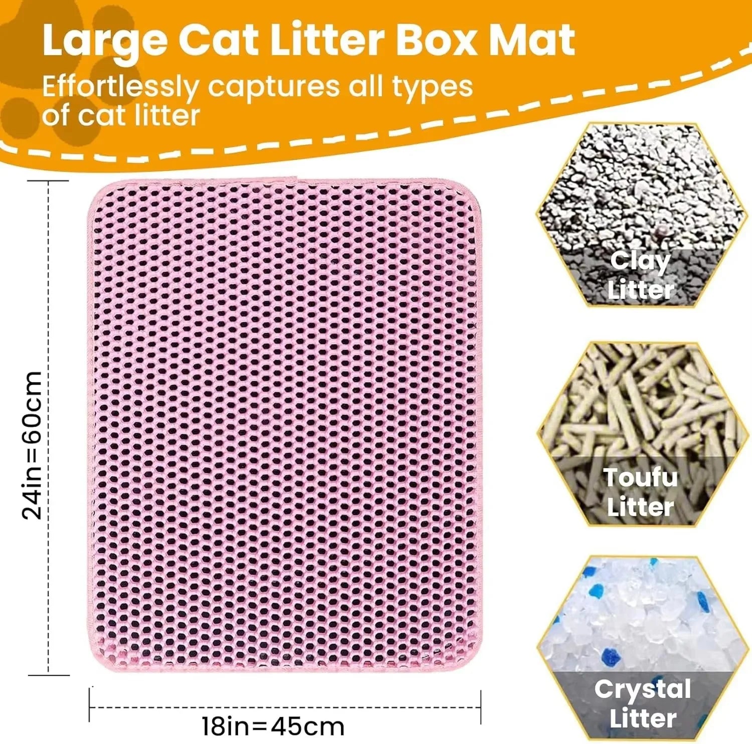 Pro Catch Waterproof Double-Layer Litter Mat