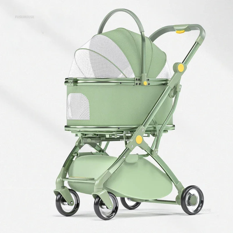 Foldable Aluminum Dog Stroller