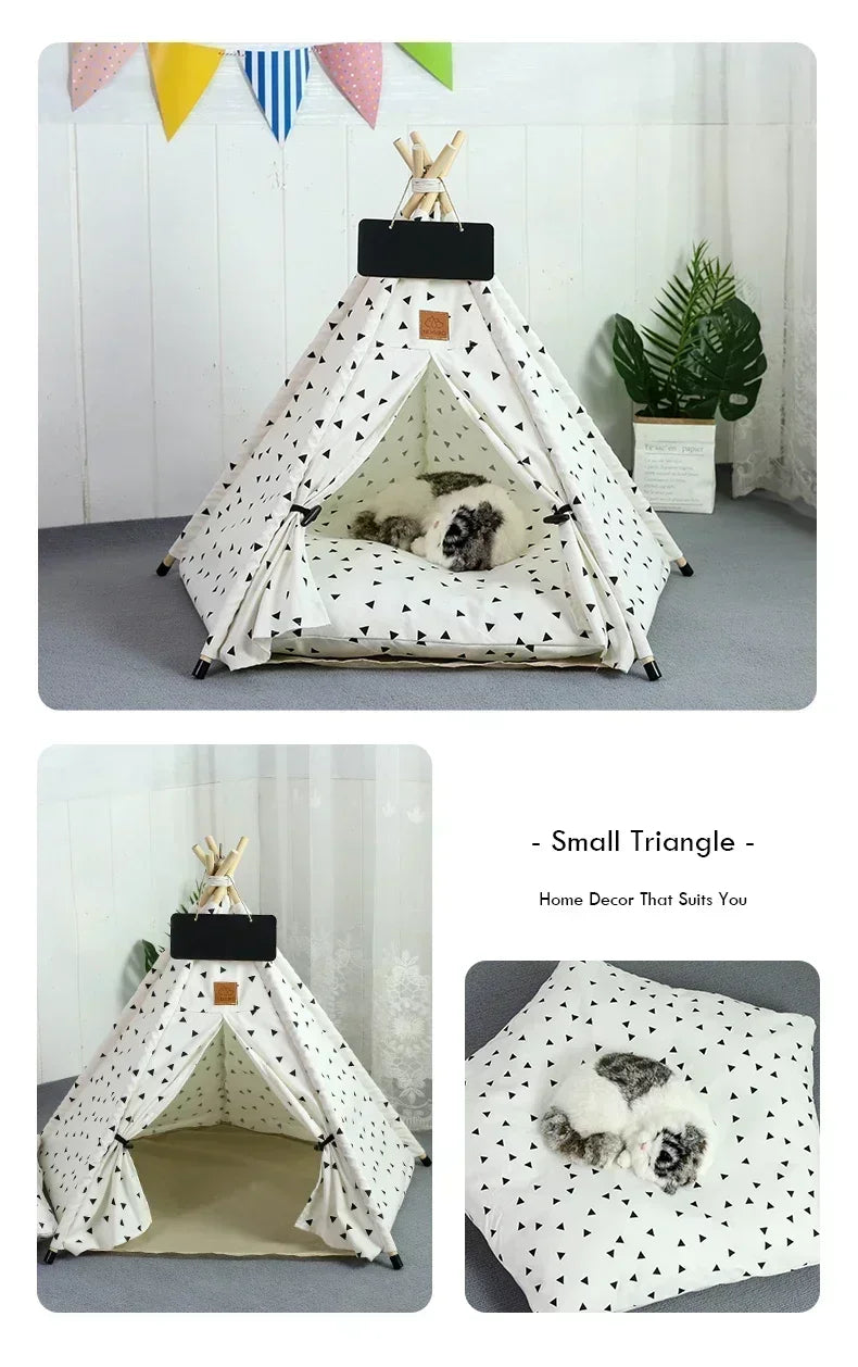 The CozyTipi™ | Premium Pet Teepee & Cushion