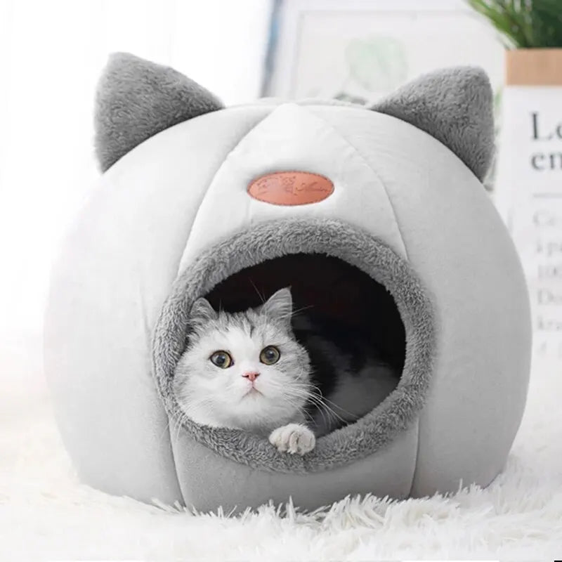 PetJoyHub™  Premium Calming Cat Cave Bed