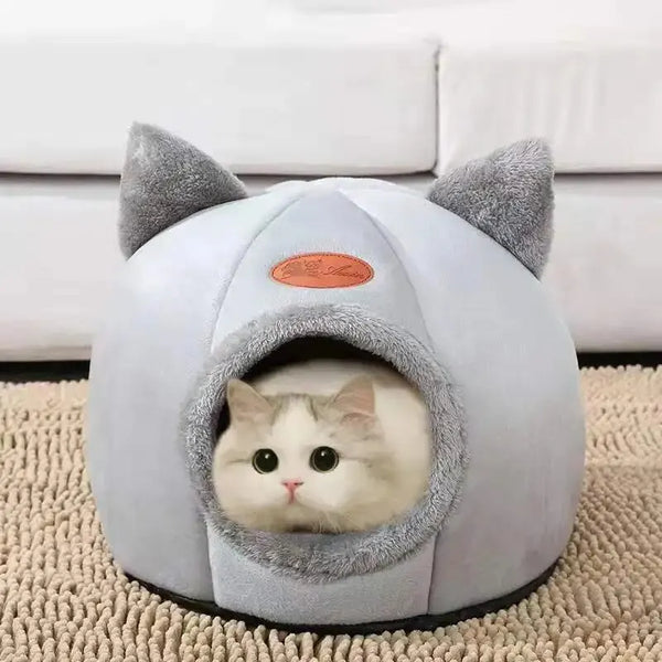PetJoyHub™  Premium Calming Cat Cave Bed