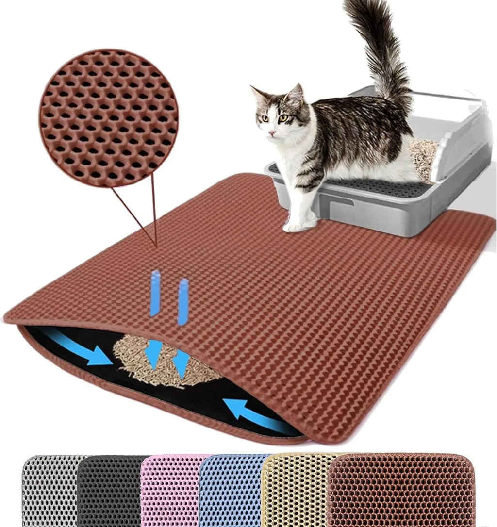 Pro Catch Waterproof Double-Layer Litter Mat