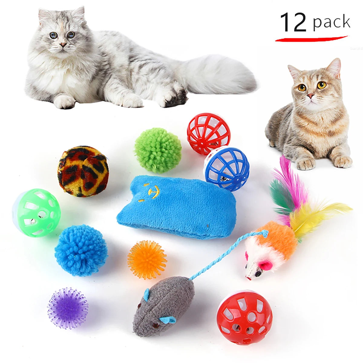 Feline Frenzy 20-Piece Cat Toy Bundle