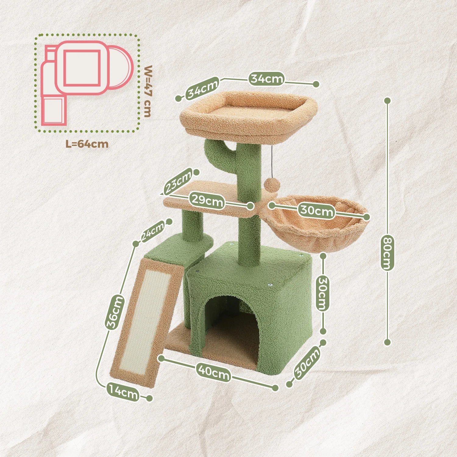 Urban Climb Premium Multi-Level Cat Tree