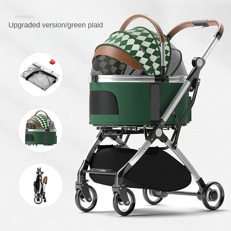 Foldable Aluminum Dog Stroller