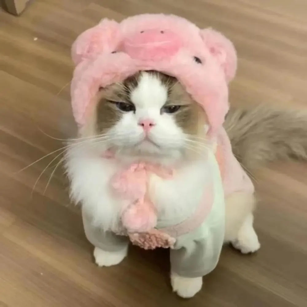 PetJoyHub™ Adorable Bear Plush Pet Hat