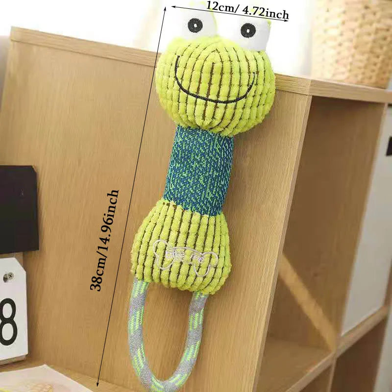 Cuddle Critter Squeaky Plush Dog Toy