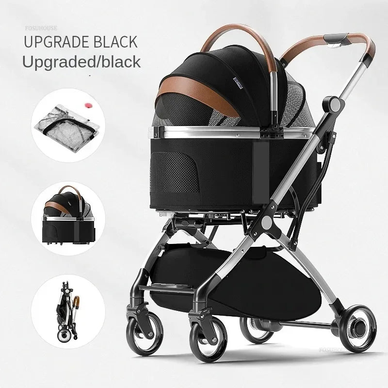 Foldable Aluminum Dog Stroller