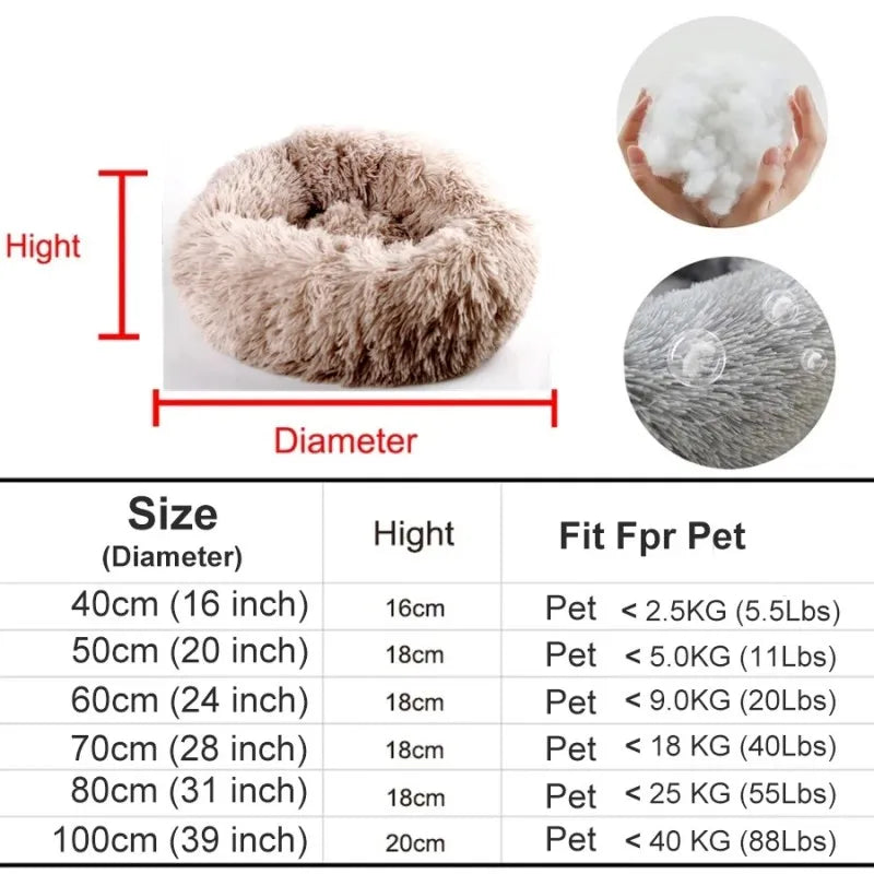 Calming Plush Pet Bed