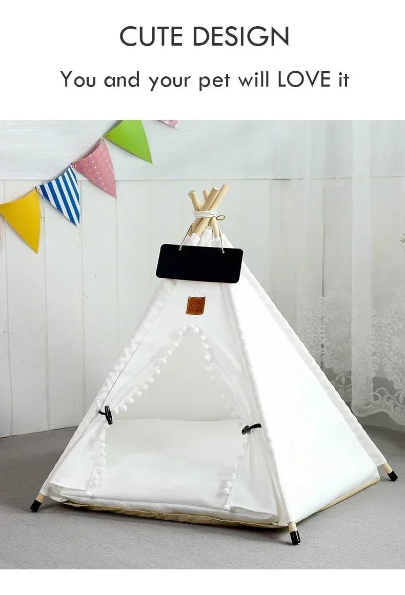 The CozyTipi™ | Premium Pet Teepee & Cushion