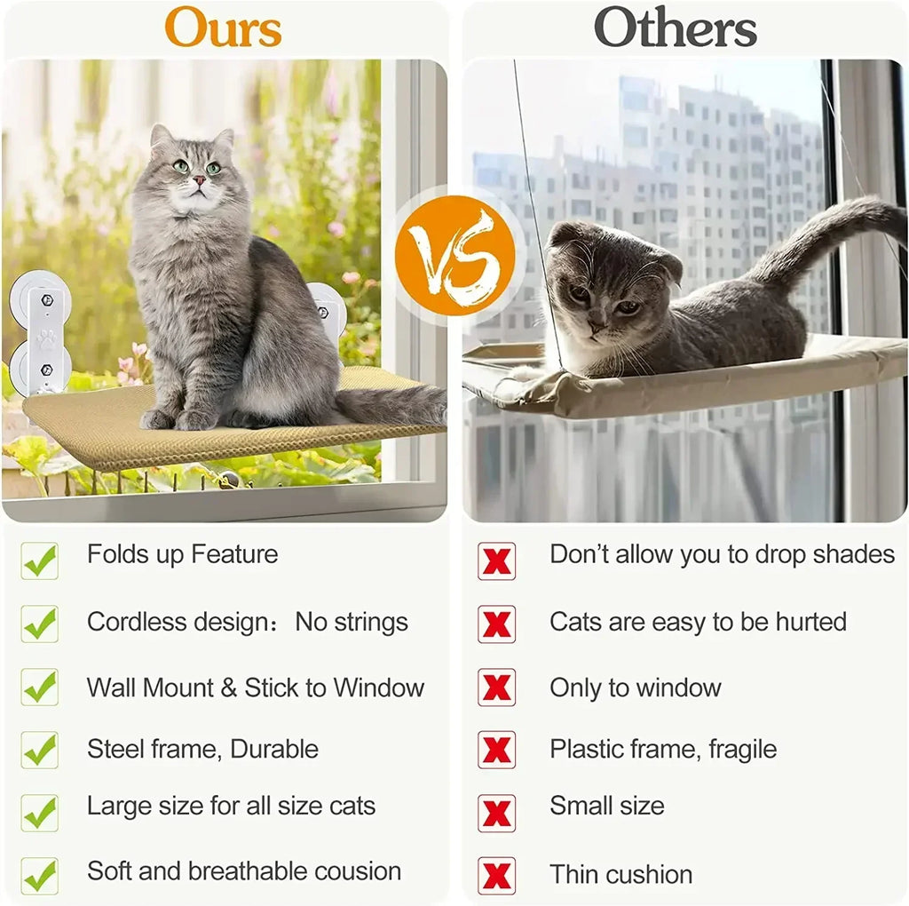 Aero Nest Cordless Window Cat Hammock