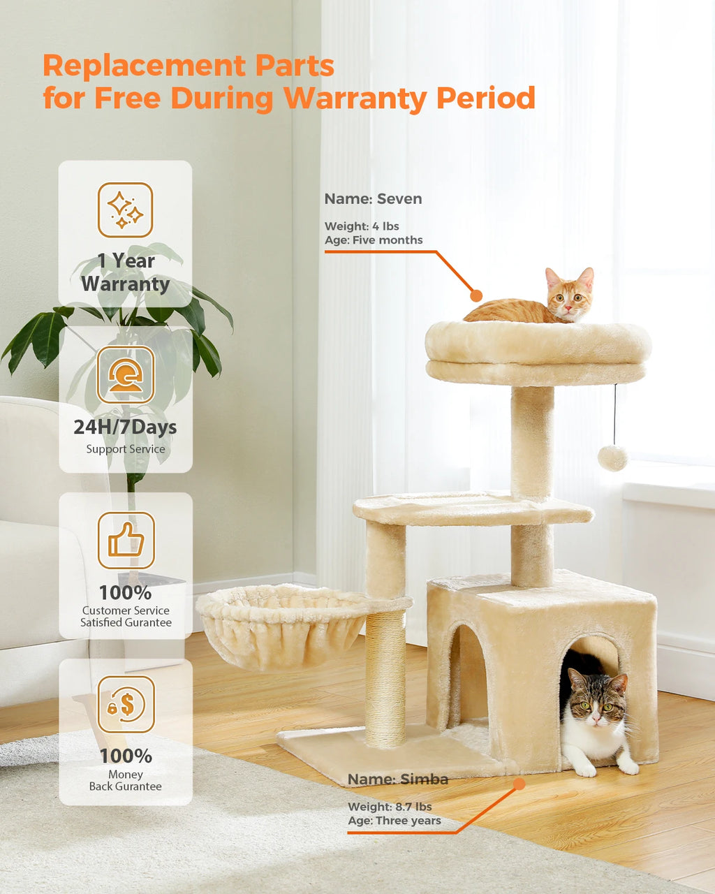 Urban Climb Premium Multi-Level Cat Tree