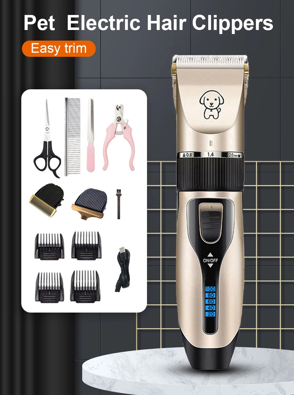 Pro Glide Whisper-Quiet Pet Grooming Clippers