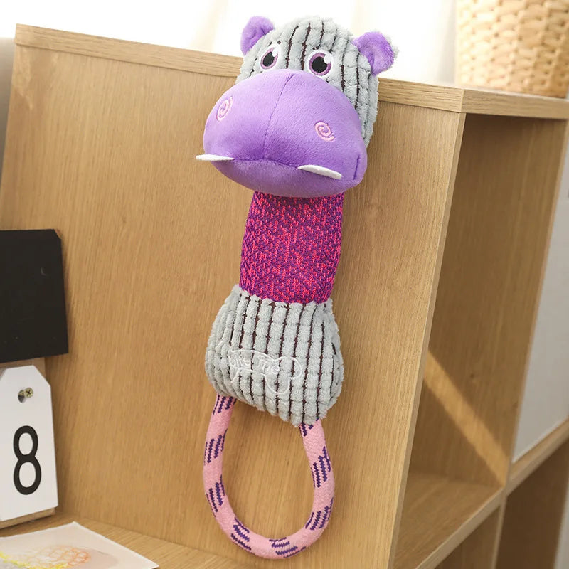 Cuddle Critter Squeaky Plush Dog Toy