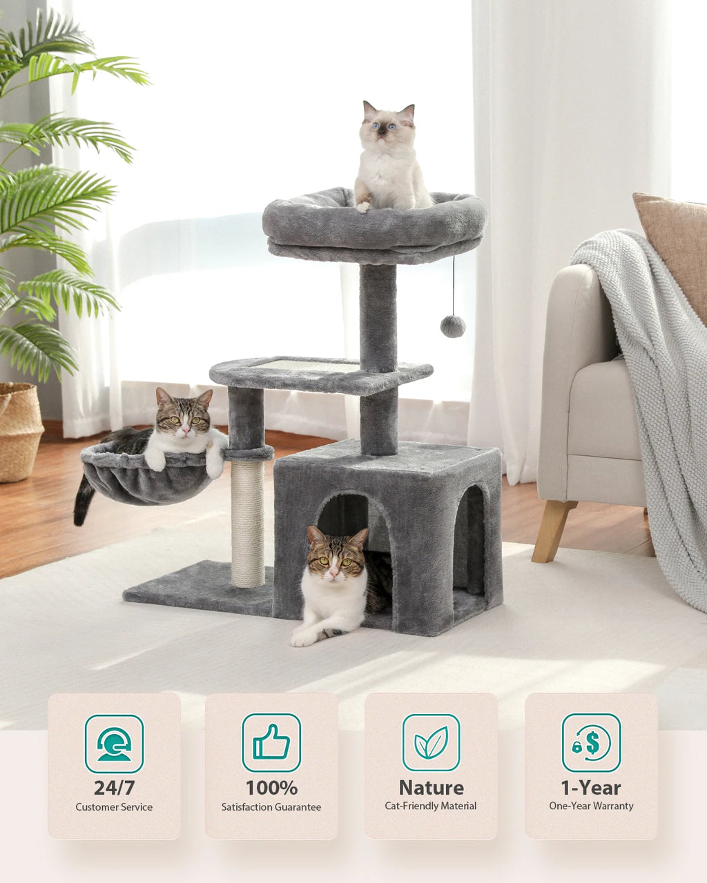 Urban Climb Premium Multi-Level Cat Tree