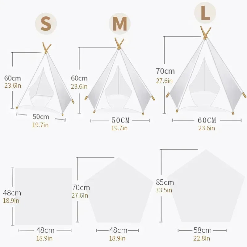 The CozyTipi™ | Premium Pet Teepee & Cushion