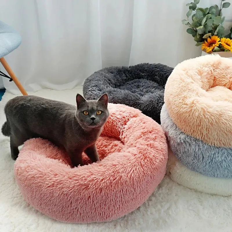 Calming Plush Pet Bed