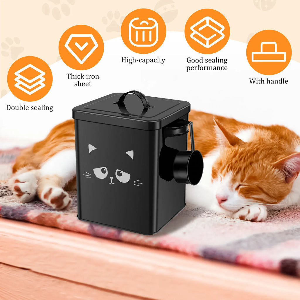 Retro Chic Iron Pet Food Storage Bin