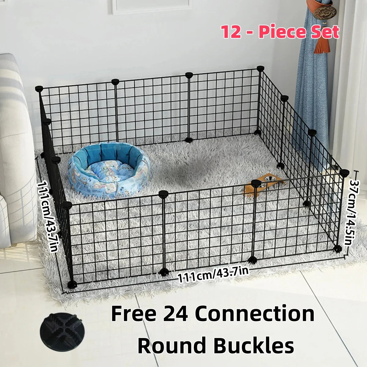 Safe Zone Freestanding Pet Playpen Fence