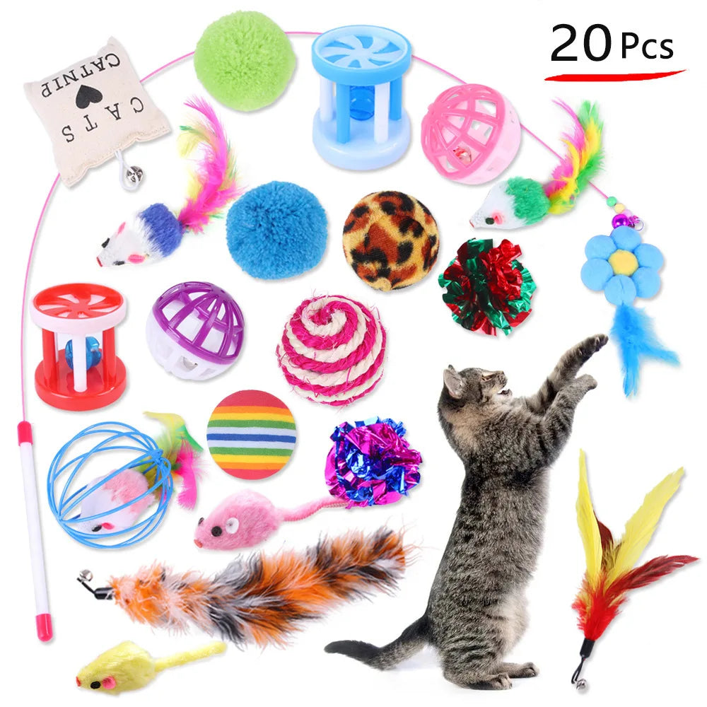 Feline Frenzy 20-Piece Cat Toy Bundle