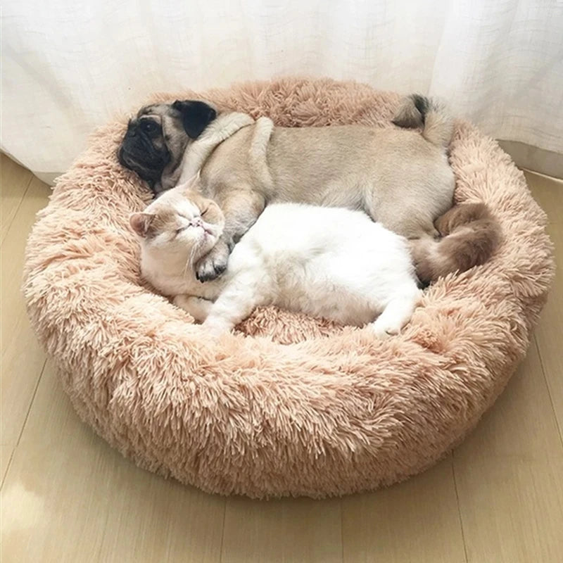 Calming Plush Pet Bed