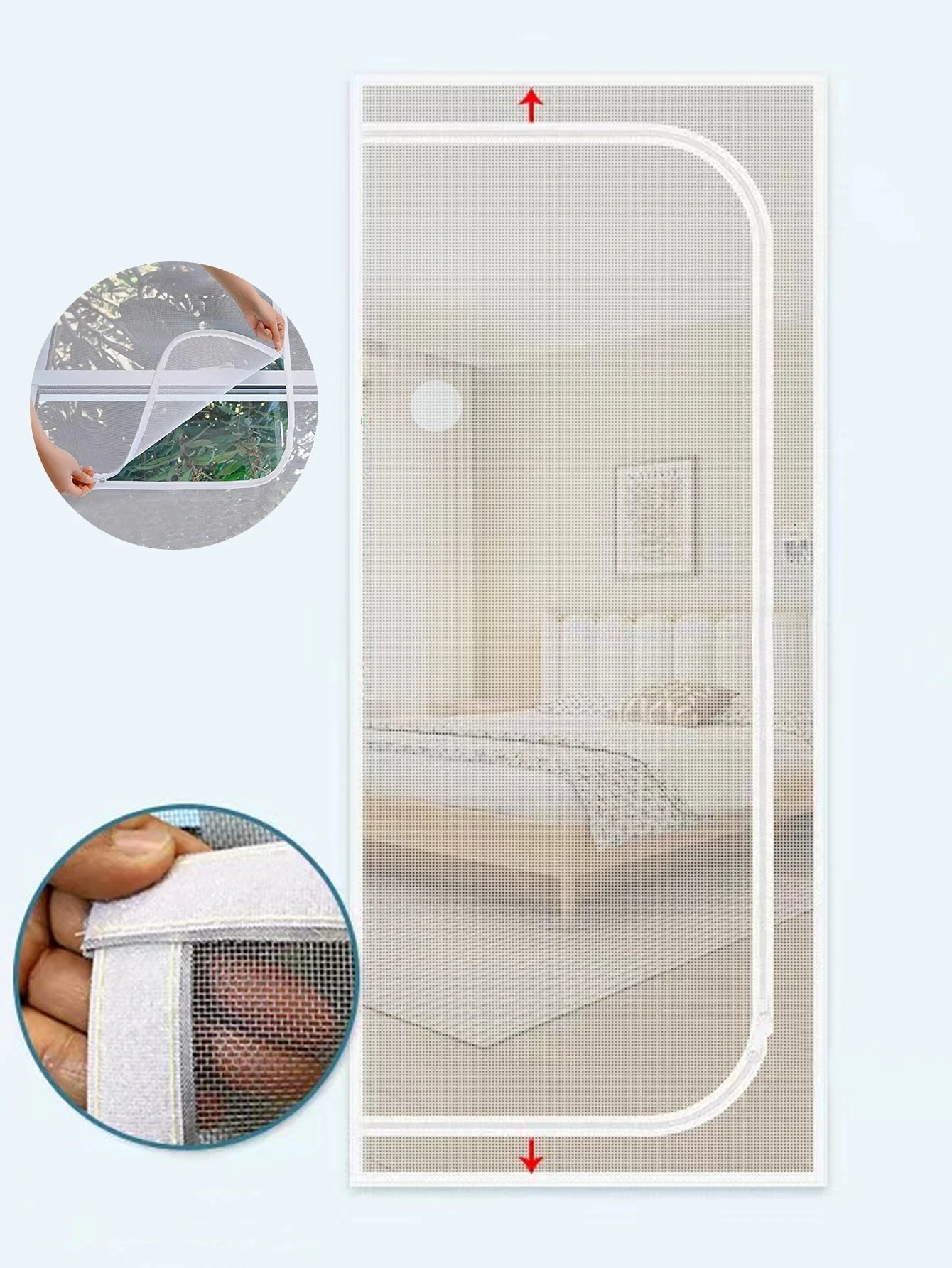 Breezy Guard Pet-Proof Zipper Screen Door